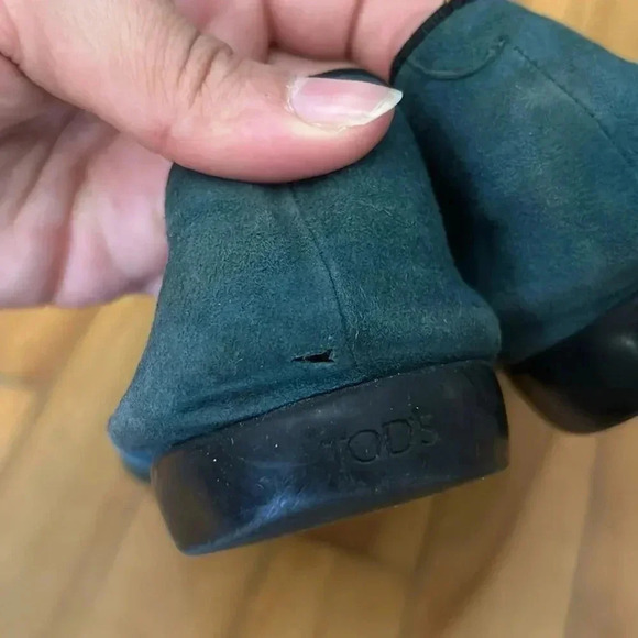 Tod’s pointy toe green flat shoes - Picture 7 of 10